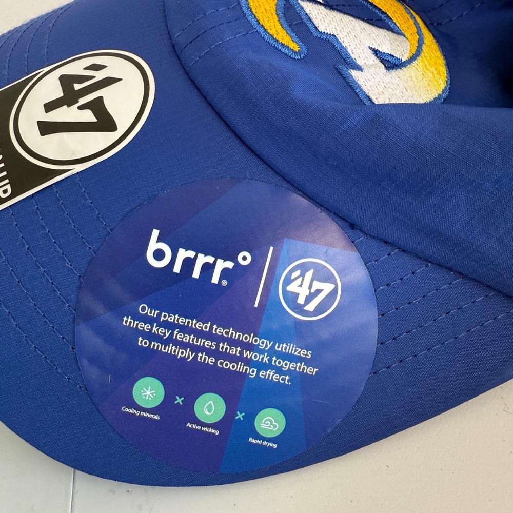 Los Angeles LA Rams Dad Hat Baseball Cap NFL 47 Brand Clean Up Strapback Blue - Picture 6 of 8
